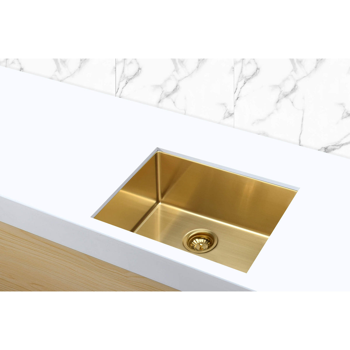 Kitchen Sink Single Bowl 450 x 450 - Tiger Bronze