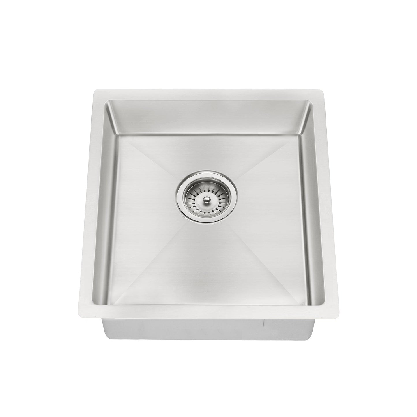 Kitchen Sink Single Bowl 450 x 450 - Brushed Nickel