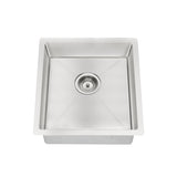 Kitchen Sink Single Bowl 450 x 450 - Brushed Nickel