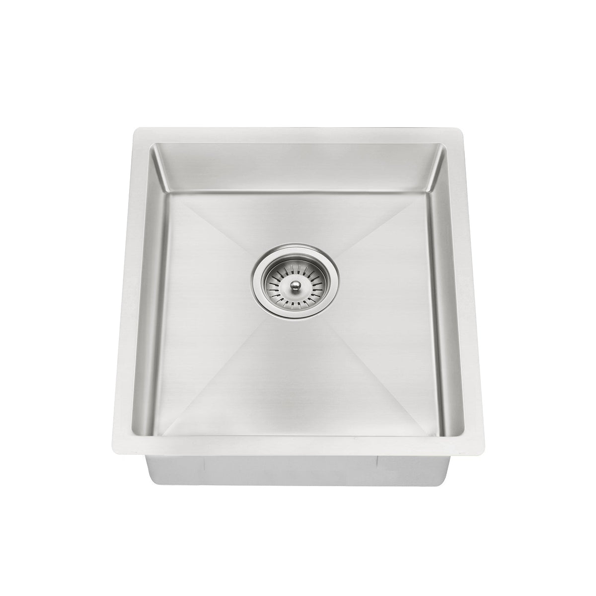 Kitchen Sink Single Bowl 450 x 450 - Brushed Nickel