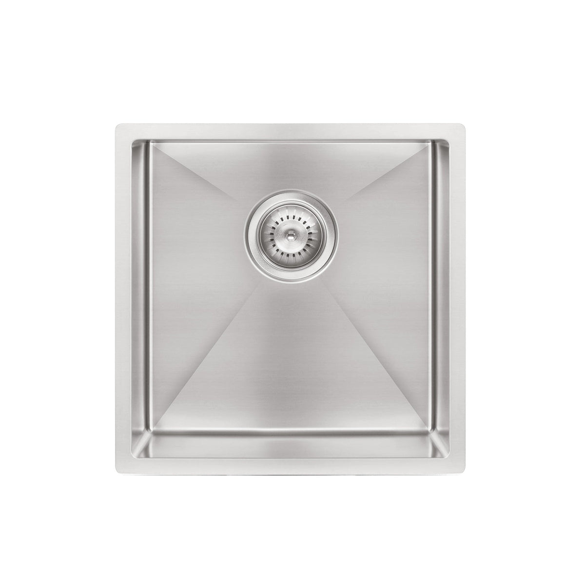 Kitchen Sink Single Bowl 450 x 450 - Brushed Nickel