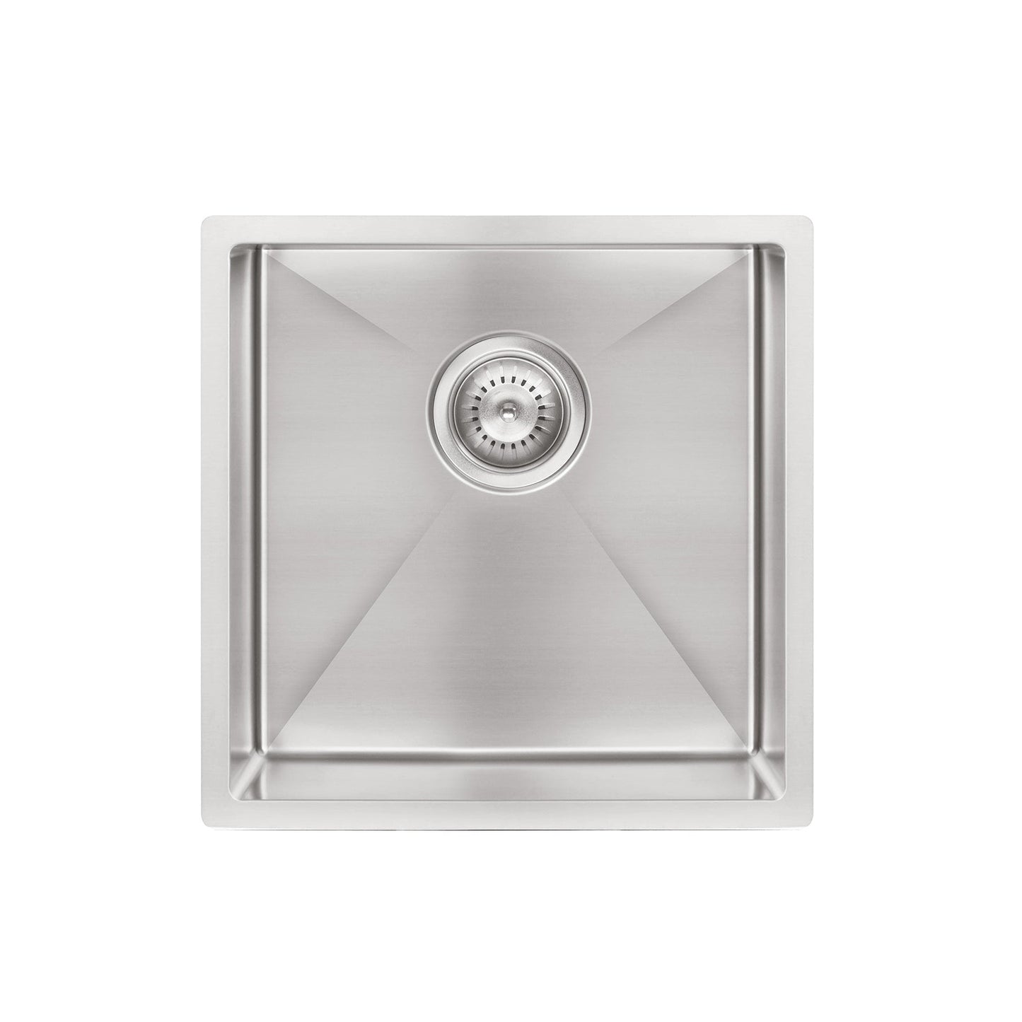 Kitchen Sink Single Bowl 450 x 450 - Brushed Nickel