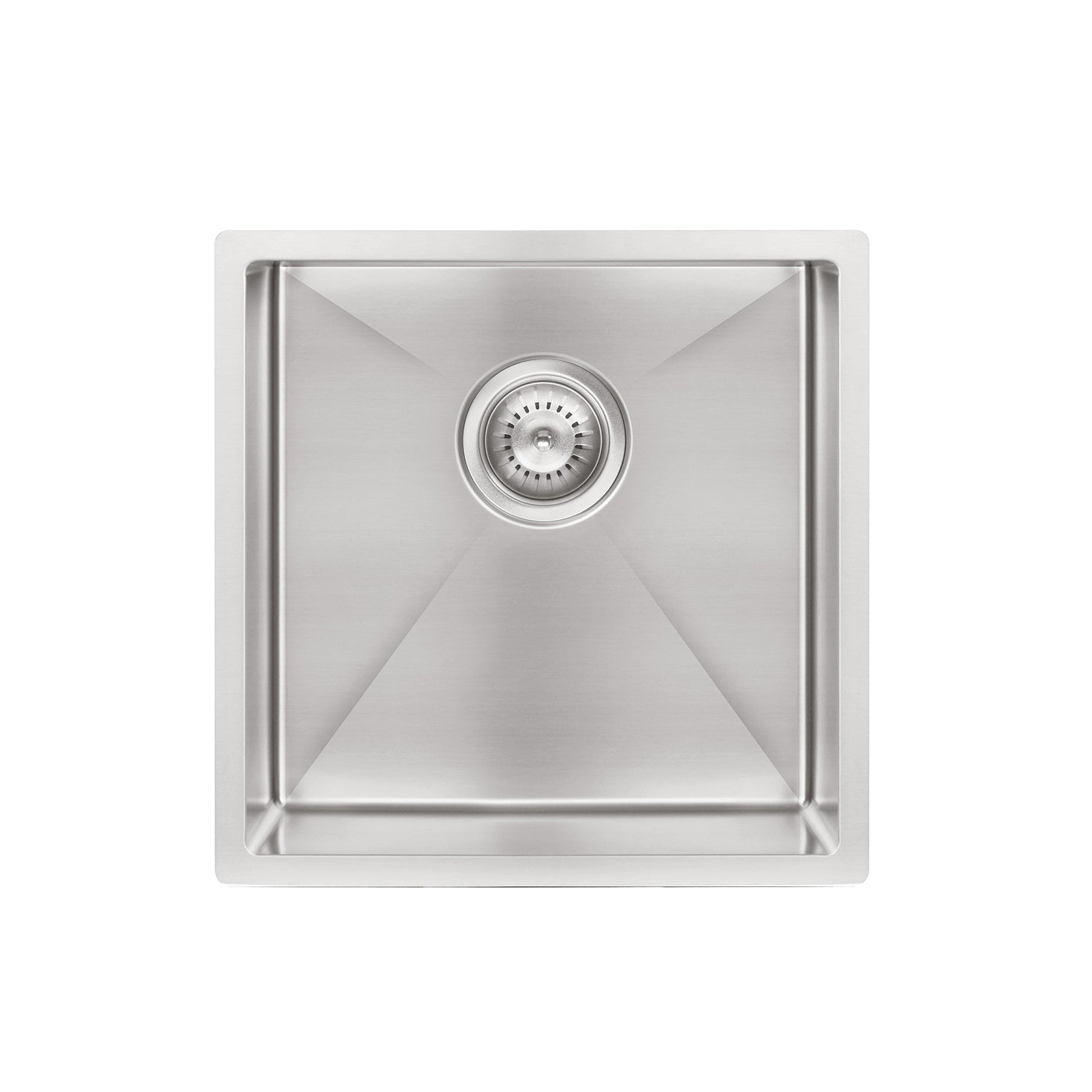 Kitchen Sink Single Bowl 450 x 450 - Brushed Nickel