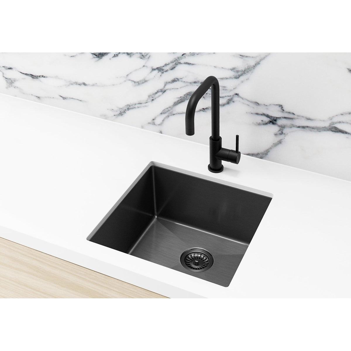 Kitchen Sink Single Bowl 450 x 450 - Shadow