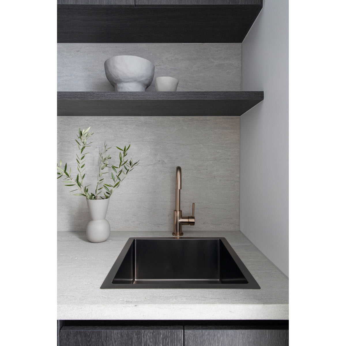 Kitchen Sink Single Bowl 450 x 450 - Shadow