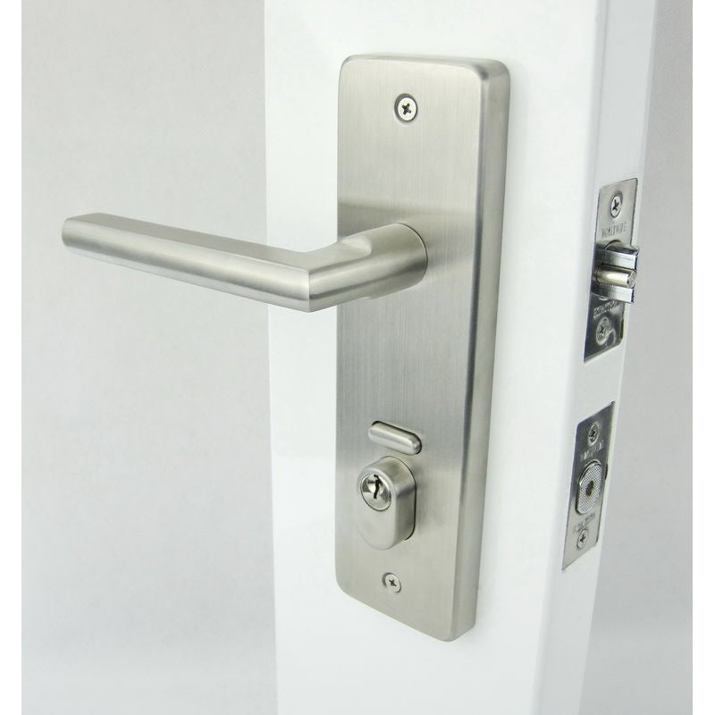 Multiloc (3 in 1) 902 Security Lock Satin Stainless -Back