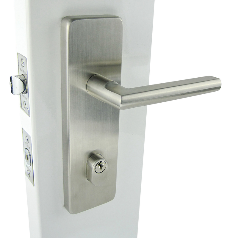Multiloc (3 in 1) 902 Security Lock Satin Stainless -front