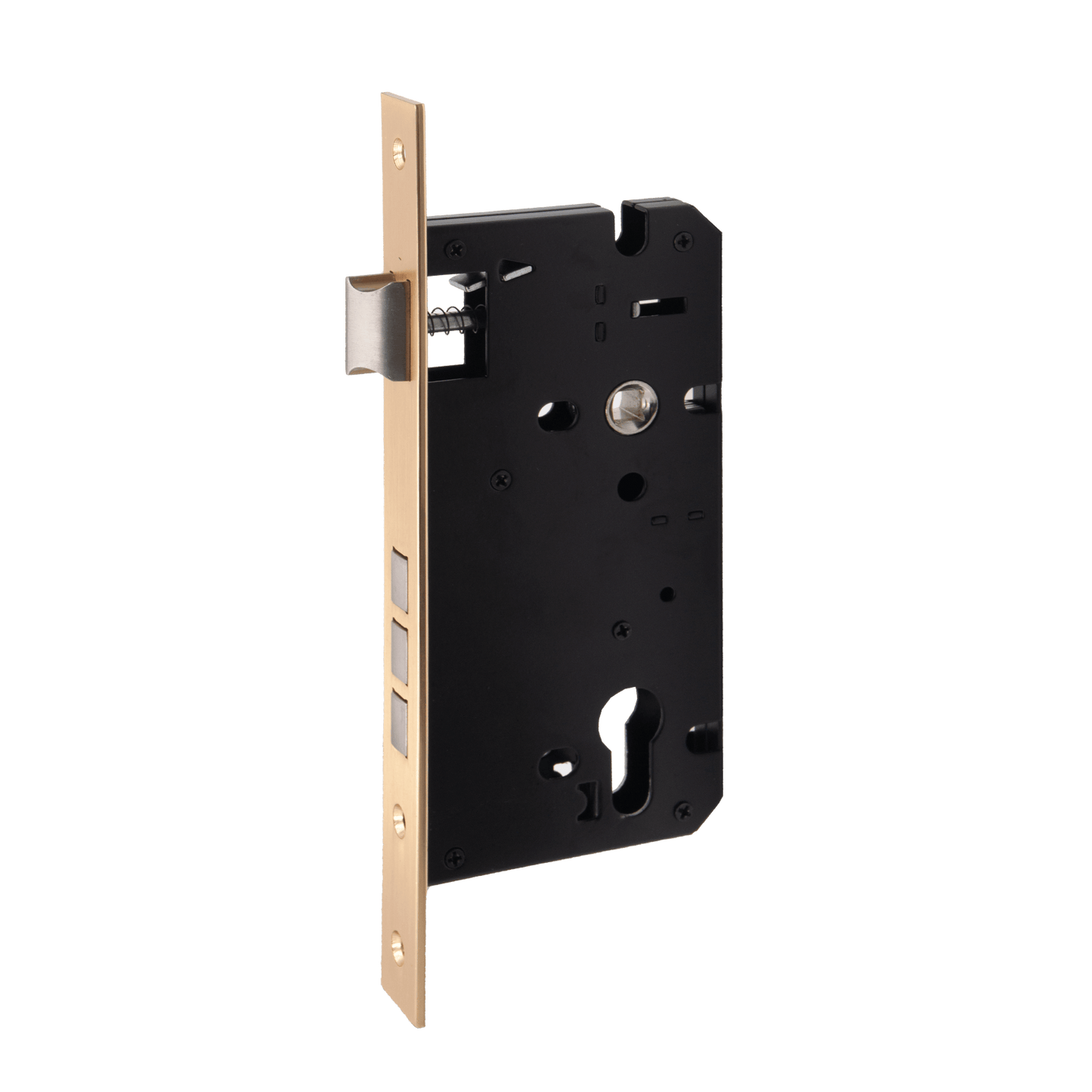 Mortise Lock Body 60x85 Satin Brushed Gold