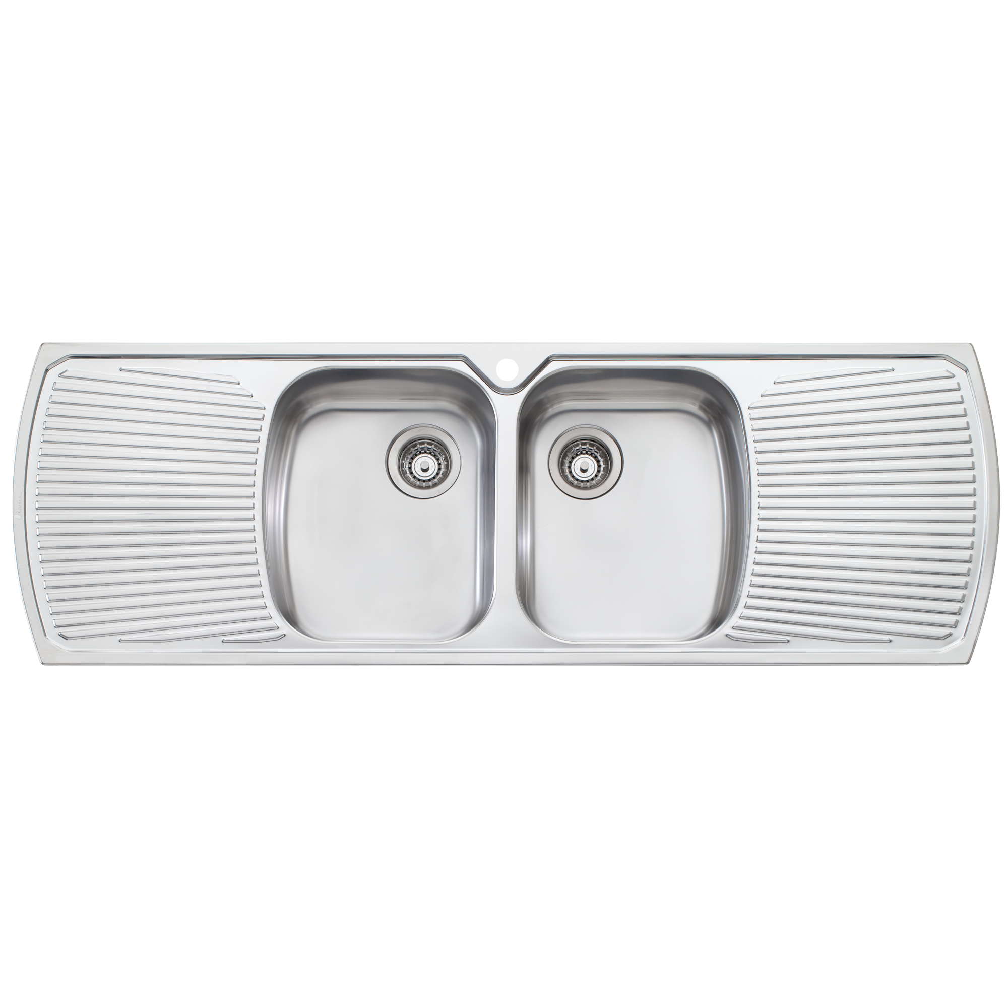 Monet Double Bowl Topmount Sink with Double Drainer