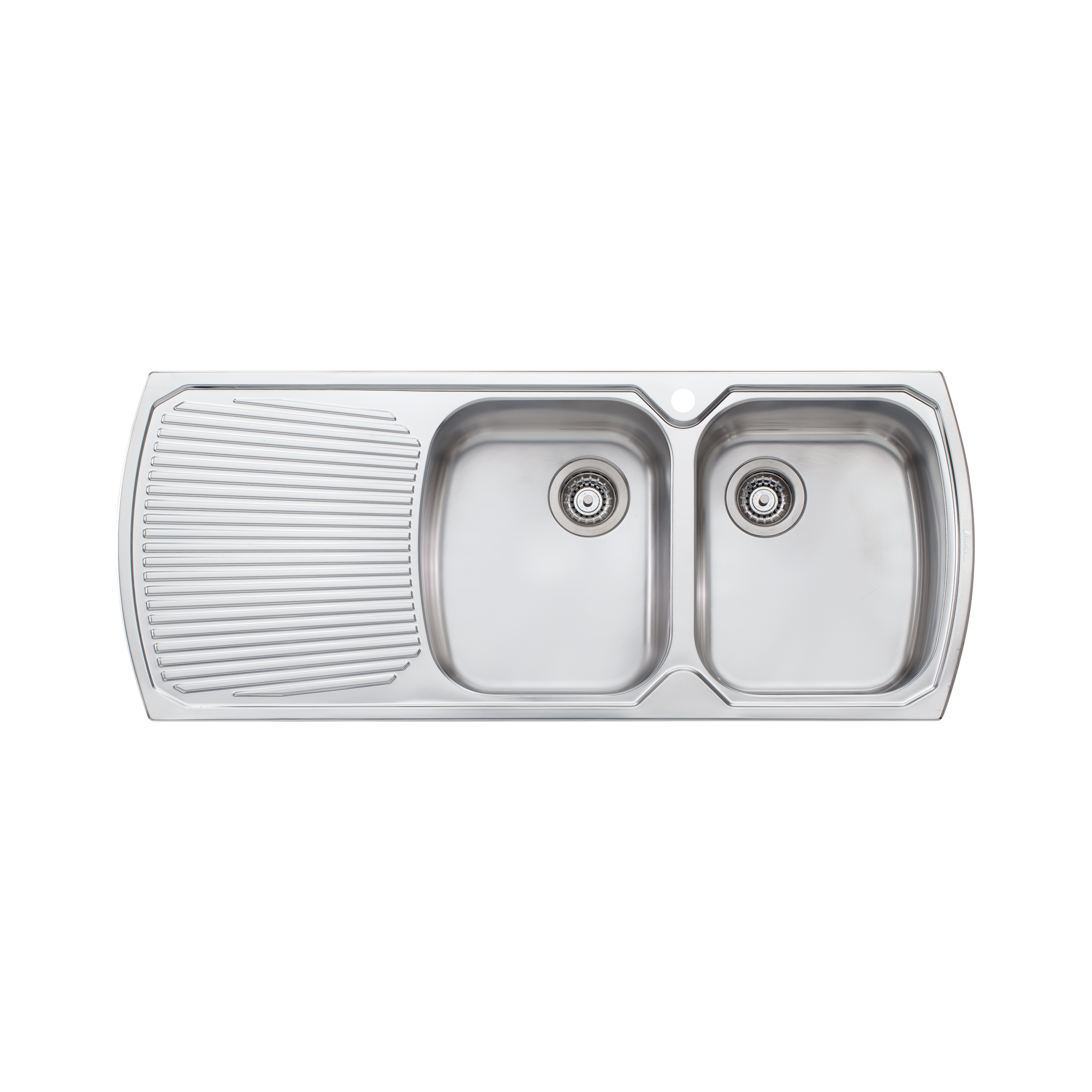 Monet Double Bowl Topmount Sink with Drainer