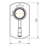 Montpellier Shower Mixer TRIM KIT - Matte Black