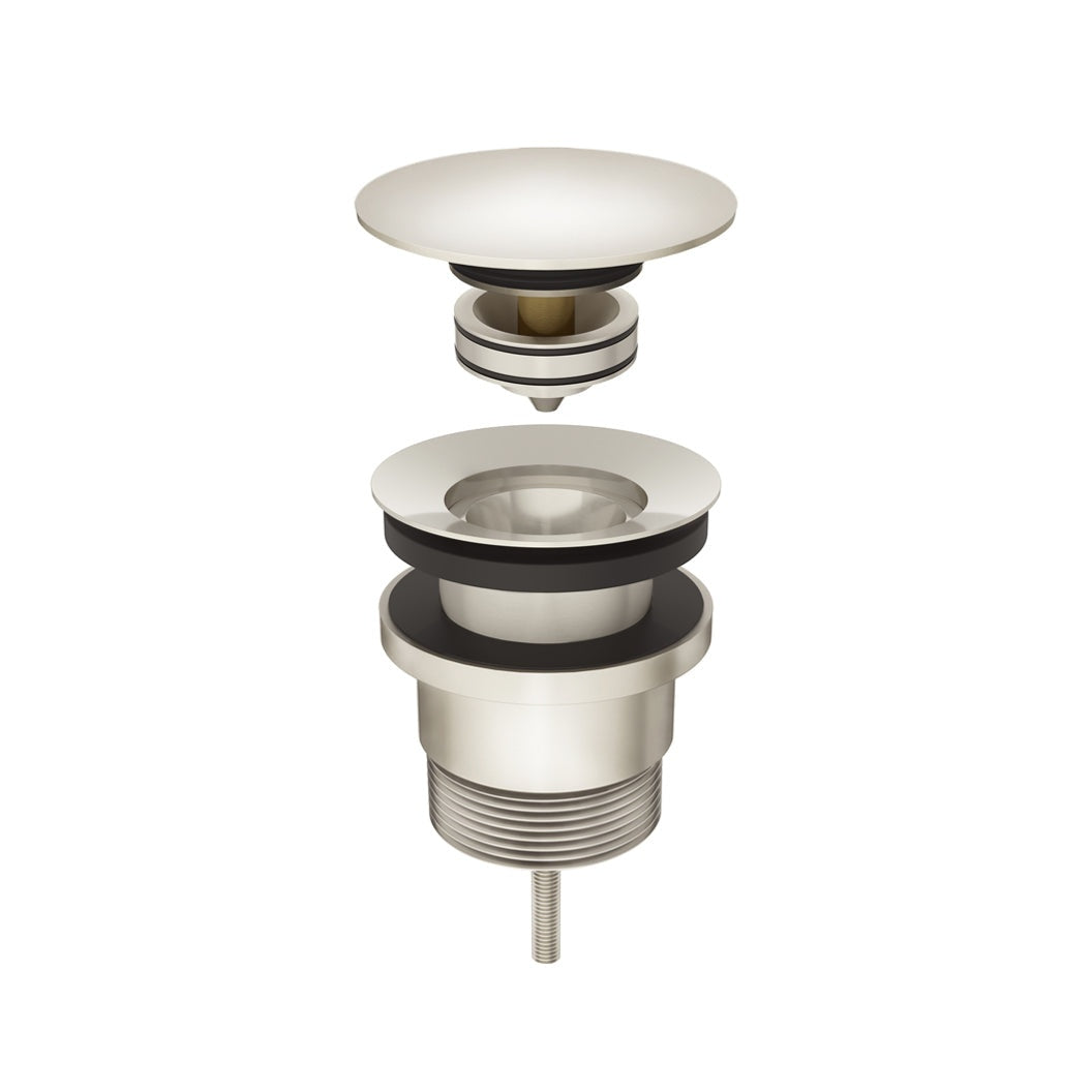Universal all-in-one Pop Up Waste Basin & Bath - Brushed Nickel