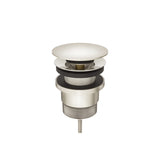 Universal all-in-one Pop Up Waste Basin & Bath in Brushed Nickel - close-up detail view