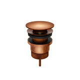 Universal all-in-one Pop Up Waste Basin & Bath in Tiger Bronze - close-up detail view