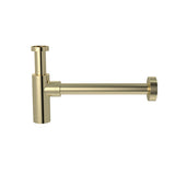 Round bottle trap for 32mm basin waste and 32mm waste pipe with 40mm adapter - Tiger Bronze