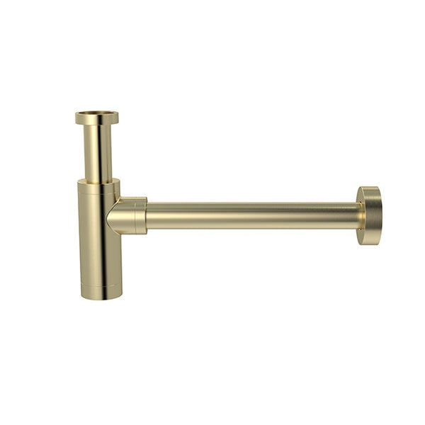 Round bottle trap for 32mm basin waste and 32mm waste pipe with 40mm adapter - Tiger Bronze