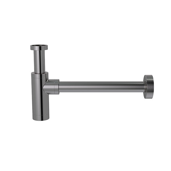 Round bottle trap for 32mm basin waste and 32mm waste pipe with 40mm adapter - Shadow