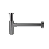 Round bottle trap for 32mm basin waste and 32mm waste pipe with 40mm adapter - Shadow