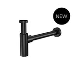 Round bottle trap for 32mm basin waste and 32mm waste pipe with 40mm adapter - front view