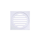 Square Floor Grate Shower Drain 100mm outlet - Polished Chrome