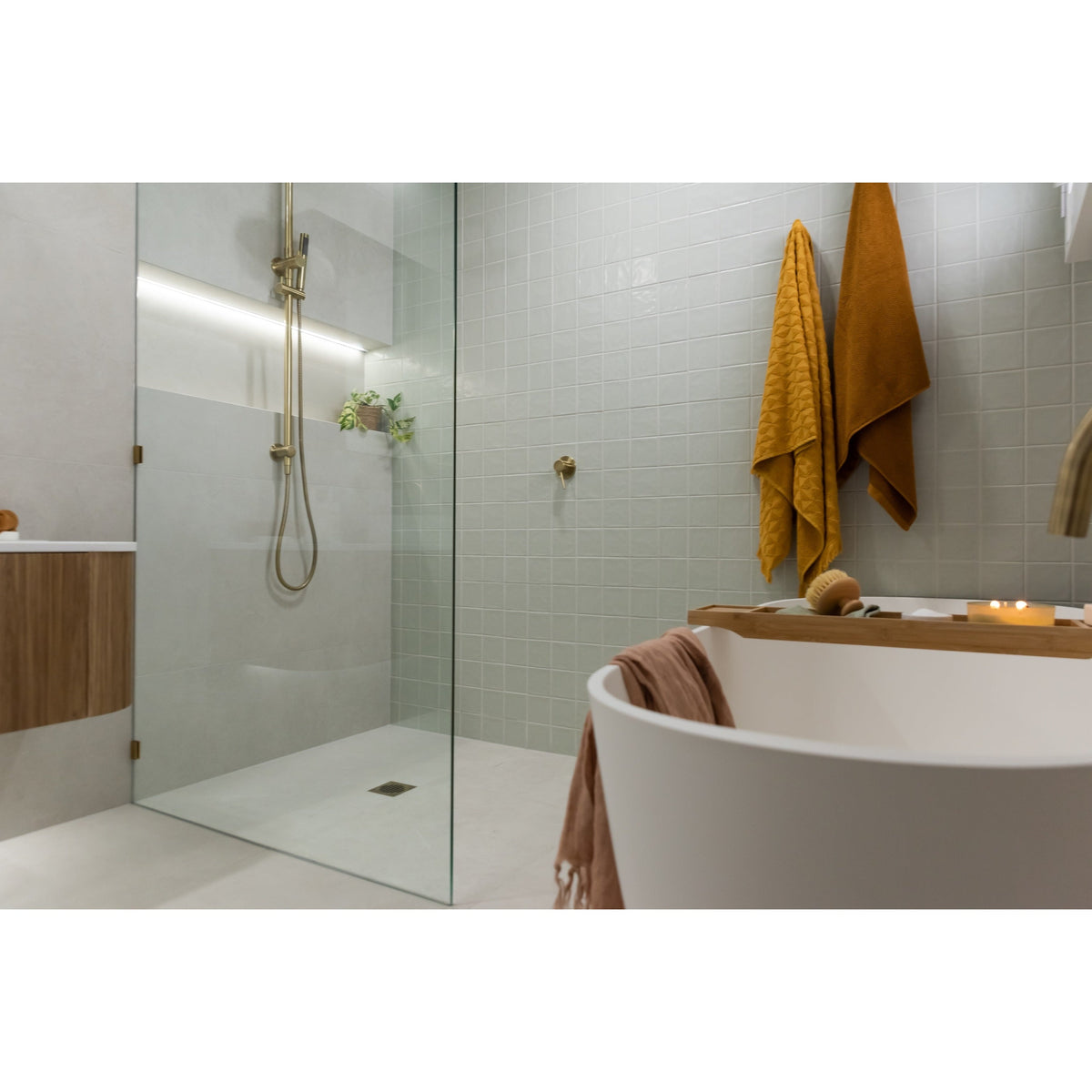 Square Floor Grate Shower Drain 100mm outlet - alternative product view (13 of 31)