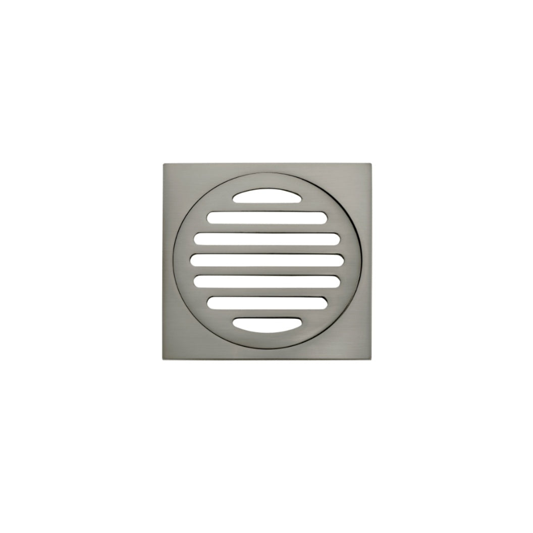 Square Floor Grate Shower Drain 100mm outlet - Shadow
