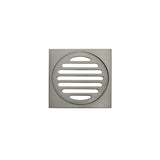 Square Floor Grate Shower Drain 100mm outlet - Shadow