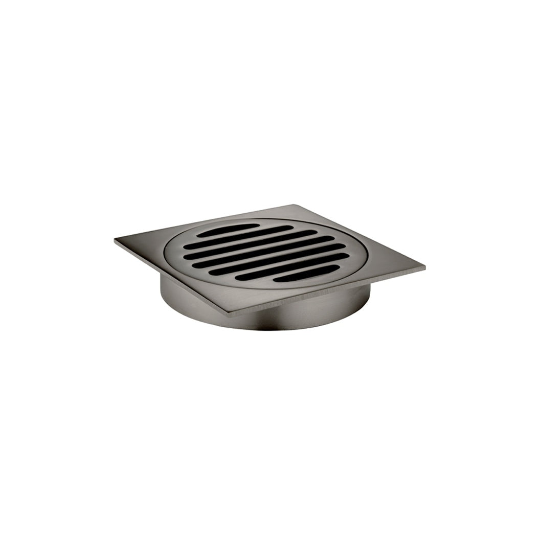 Square Floor Grate Shower Drain 100mm outlet - Shadow