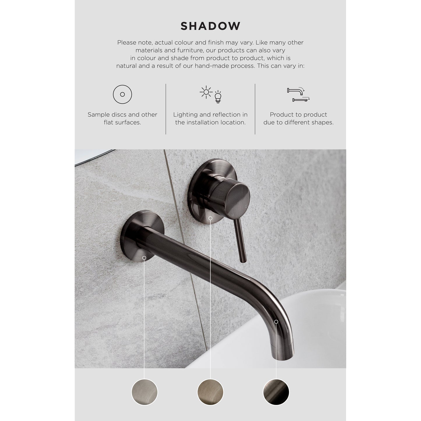 Square Floor Grate Shower Drain 100mm outlet - Shadow