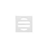 Square Floor Grate Shower Drain 50mm outlet - Polished Chrome