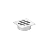 Square Floor Grate Shower Drain 50mm outlet - Polished Chrome