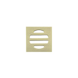 Square Floor Grate Shower Drain 50mm outlet - Tiger Bronze