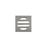 Square Floor Grate Shower Drain 50mm outlet - Shadow
