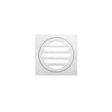 Square Floor Grate Shower Drain 80mm outlet - Polished Chrome