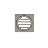 Square Floor Grate Shower Drain 80mm outlet - Shadow