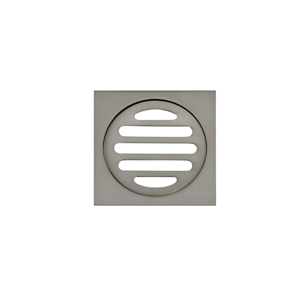 Square Floor Grate Shower Drain 80mm outlet - Shadow