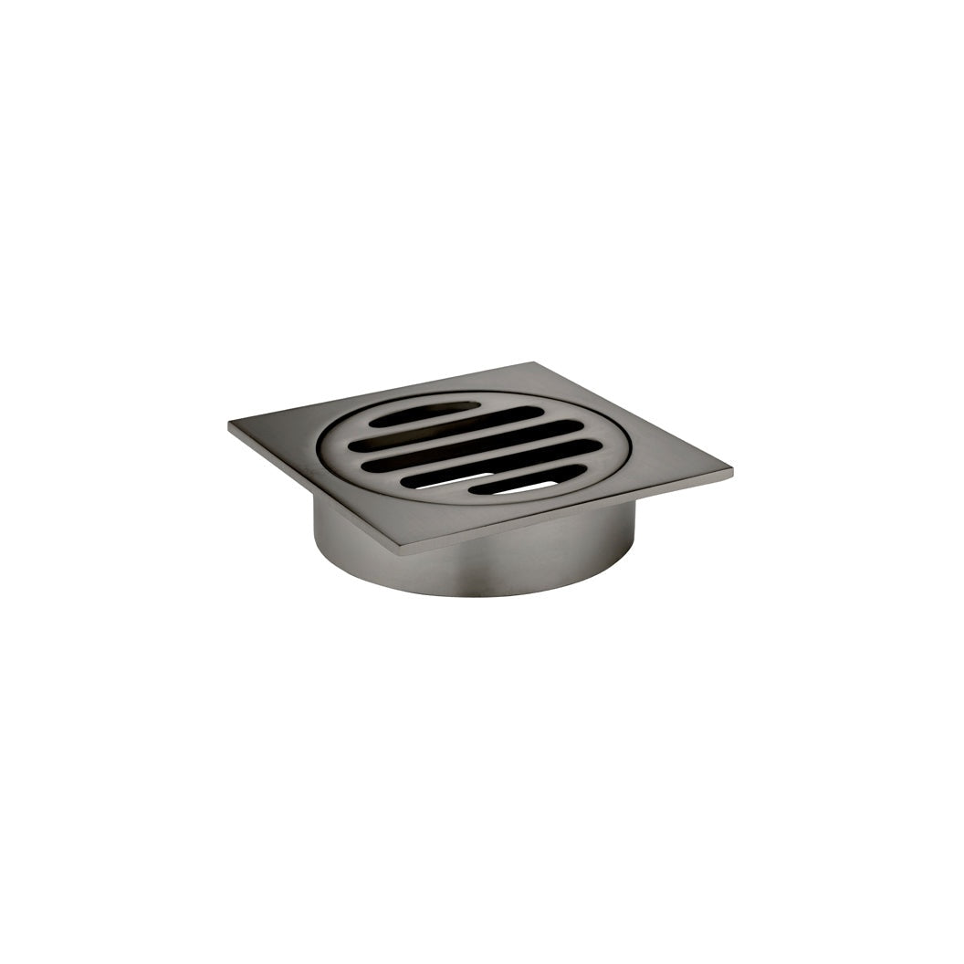 Square Floor Grate Shower Drain 80mm outlet - Shadow
