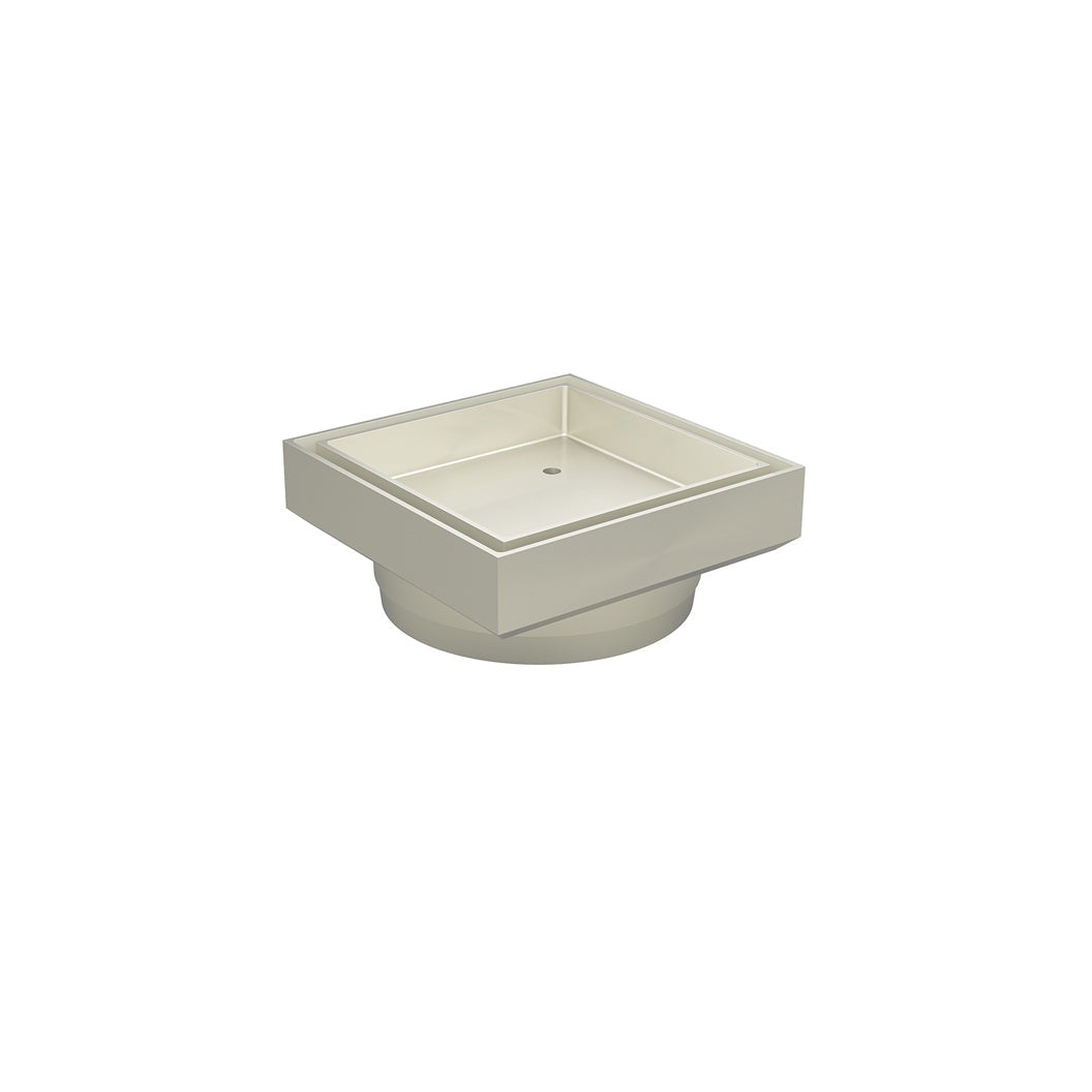 Shower Waste with Tile Insert - Brushed Nickel