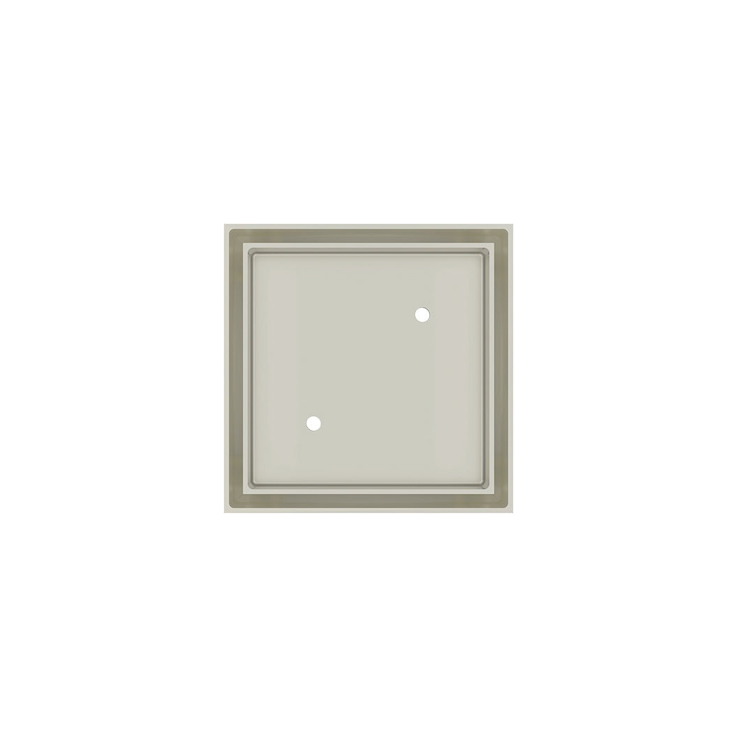 Shower Waste with Tile Insert - Brushed Nickel