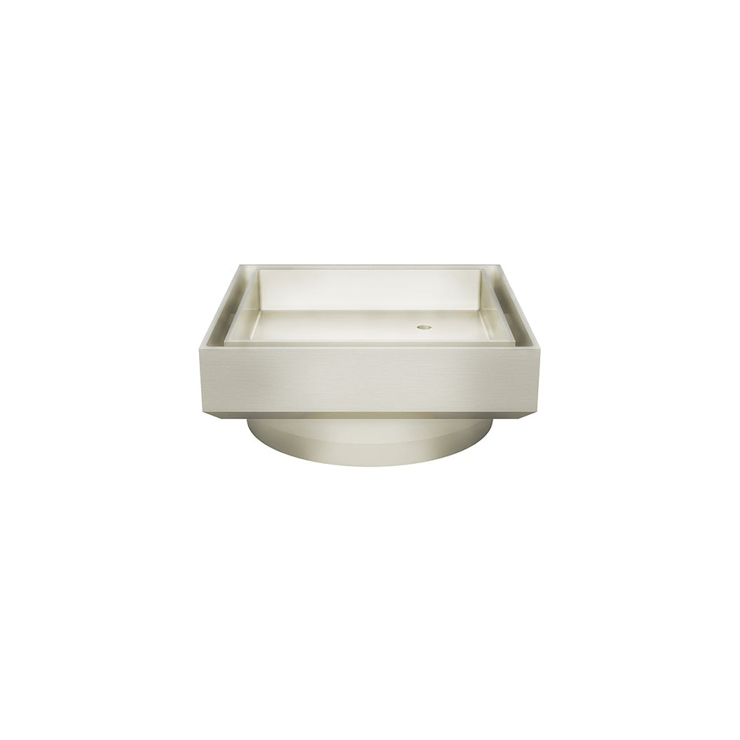 Shower Waste with Tile Insert - Brushed Nickel