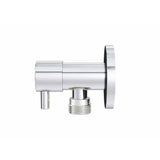 Round Mini Stop Cistern Tap - Polished Chrome