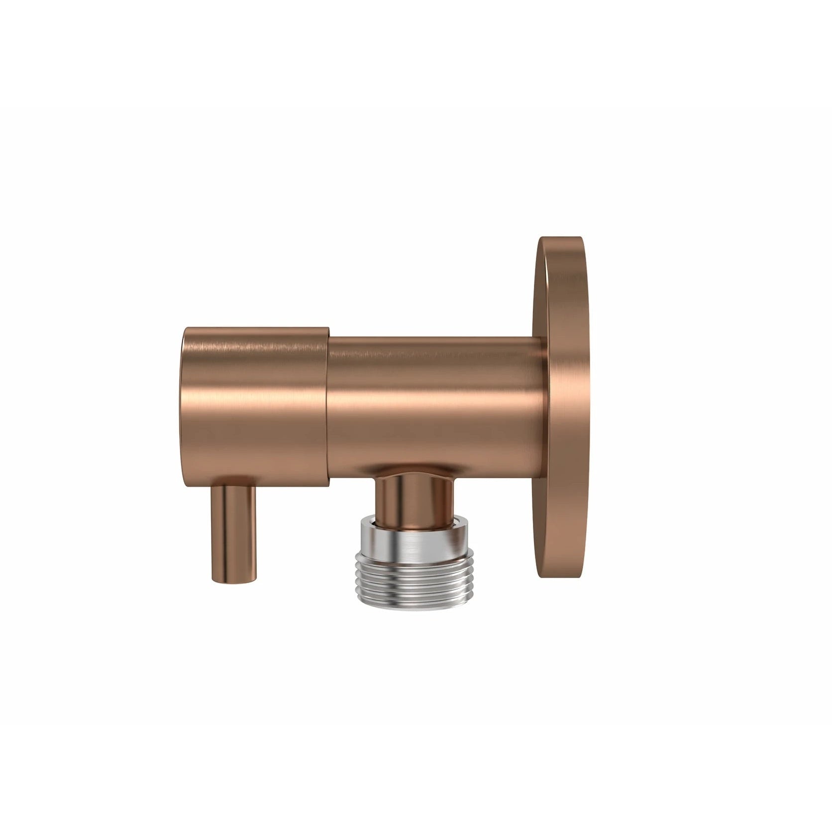 Round Mini Stop Cistern Tap - Lustre Bronze