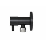 Round Mini Stop Cistern Tap - Matte Black