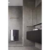 Round Double Towel Rail 600mm - Champagne