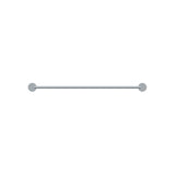 Round Double Towel Rail 600mm - Polished Chrome