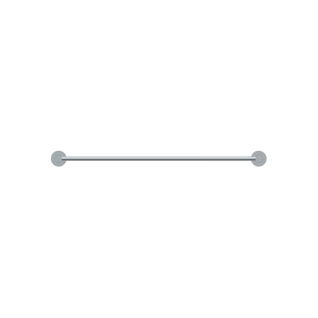 Round Double Towel Rail 600mm - Polished Chrome