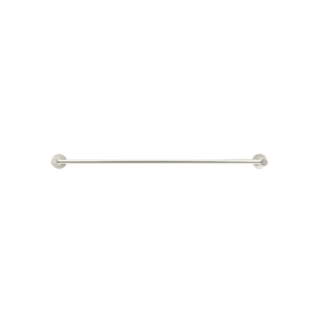 Round Double Towel Rail 600mm - Brushed Nickel