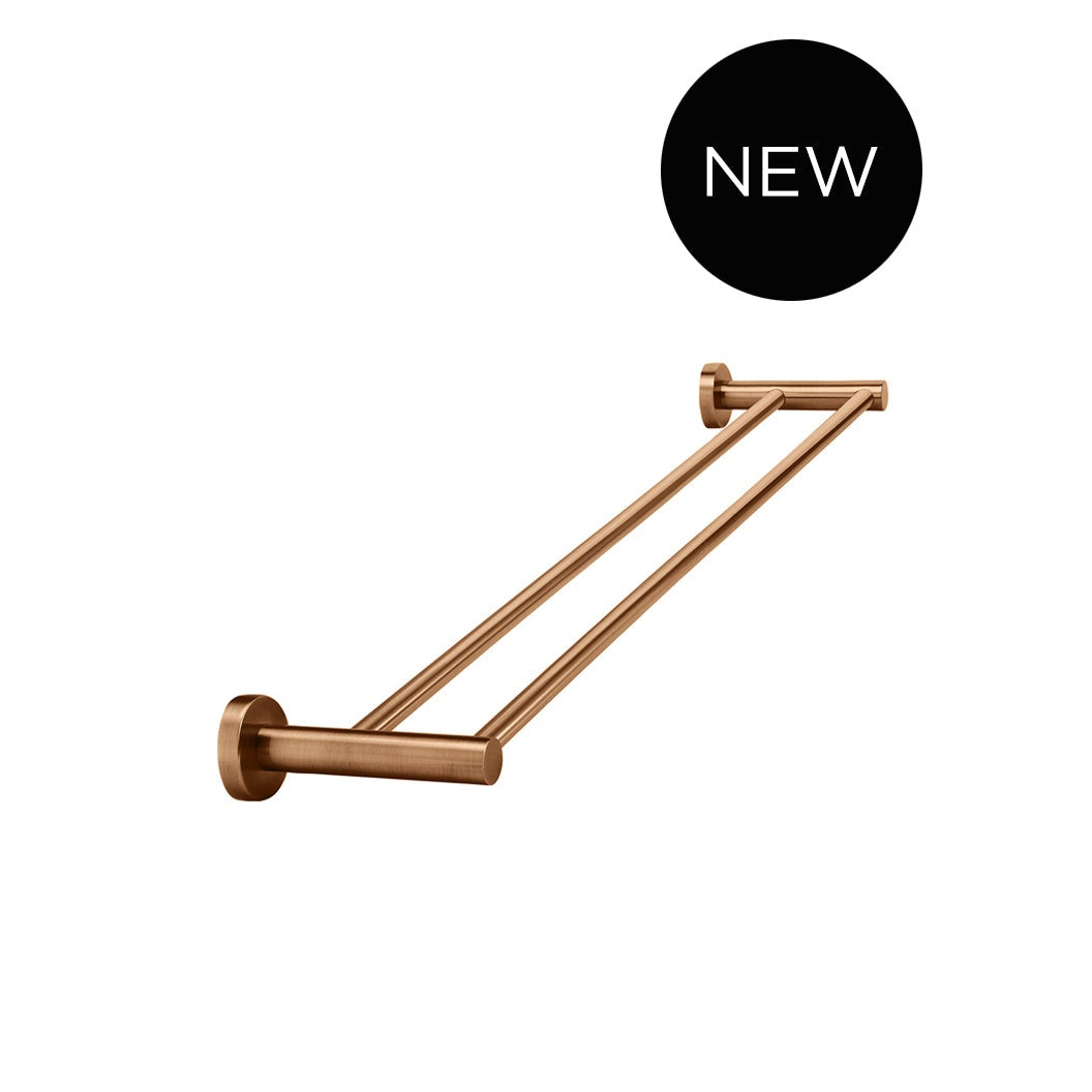 Round Double Towel Rail 600mm