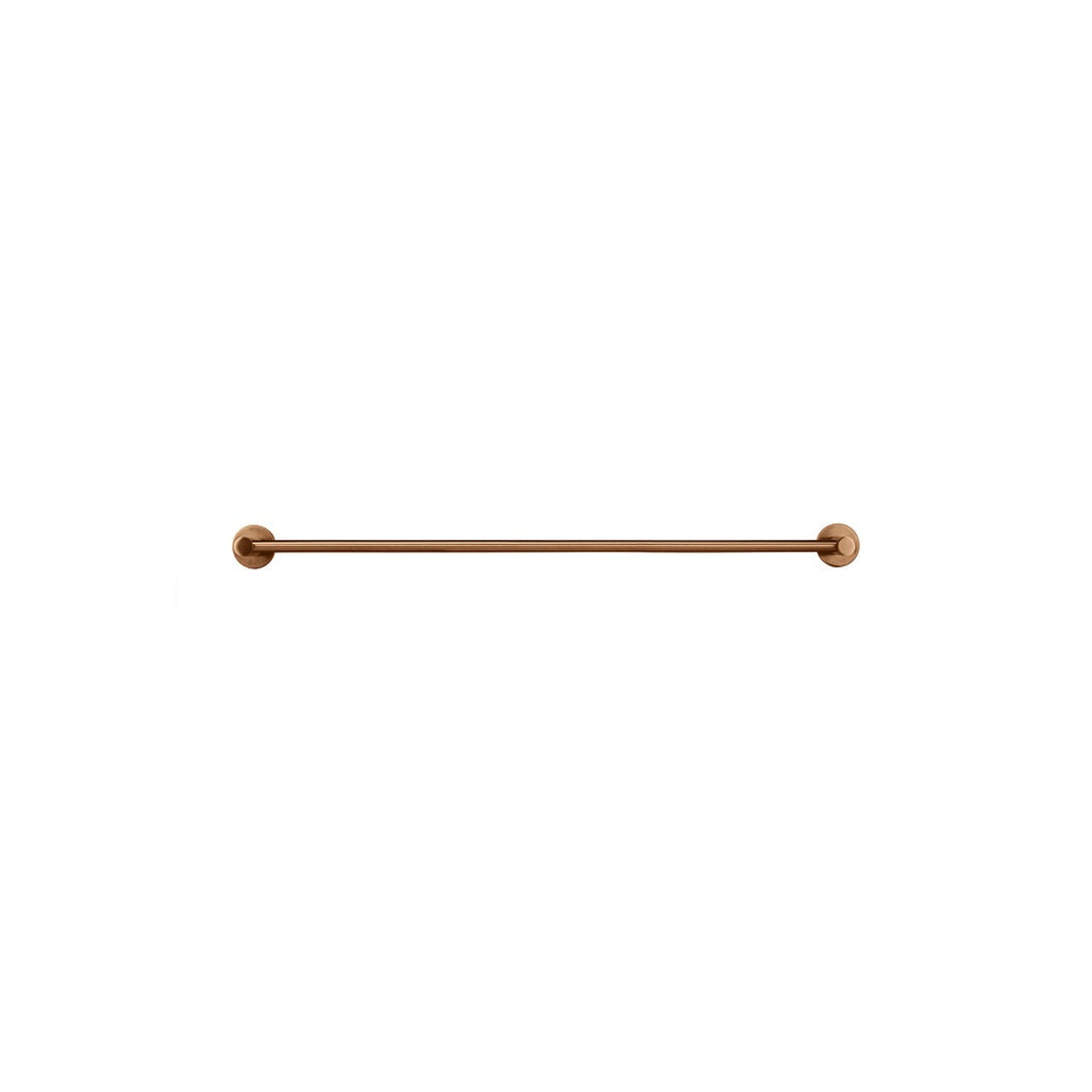 Round Double Towel Rail 600mm - Lustre Bronze