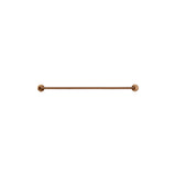 Round Double Towel Rail 600mm - Lustre Bronze